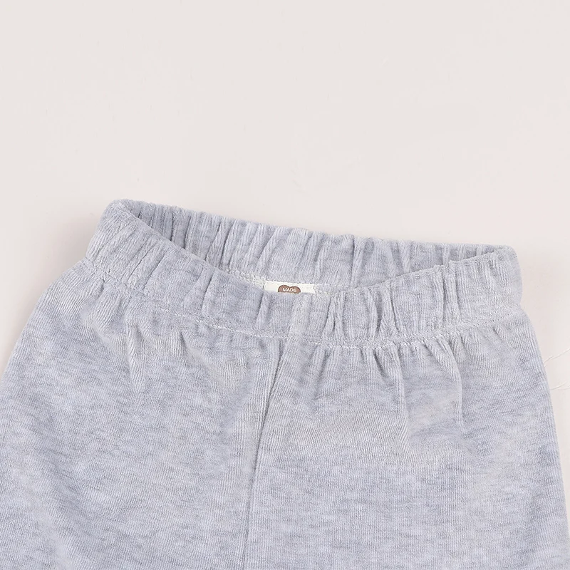 Детский комплект из 2 предметов топ и штаны велюровая детская одежда