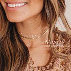 Ожерелье eManco из нержавеющей стали 316L для женщин, 2 шт., цепочка-чокер, модное Ювелирное Украшение