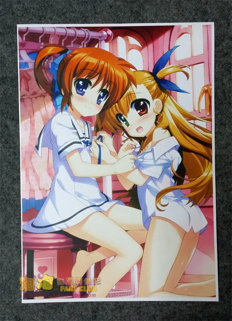 8 шт./компл. аниме Волшебная девушка Lyrical Nanoha постер Takamachi Harlaown настенные картины