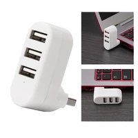 rotatable high speed 3 ports usb hub 2 0 usb splitter adapter for notebooktablet computer pc peripherals