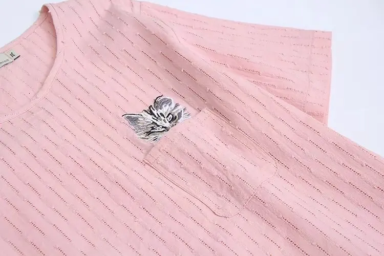 Большой корейский шерстяной свитер Roze & Black Light Blue Green Geborduurde футболка Vrouwen Топы