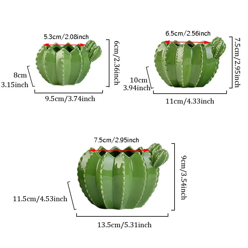 Горячая новинка кактус керамический цветочный горшок креативный растительный
