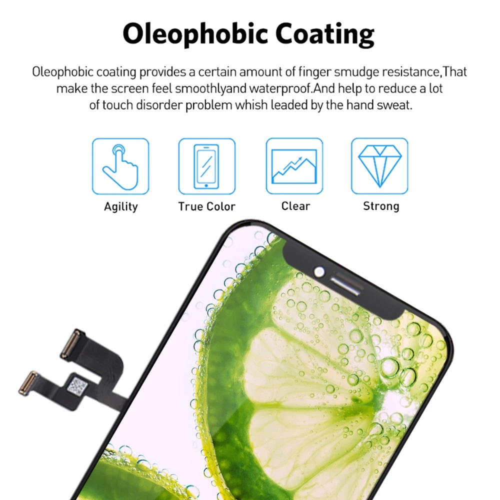 Pantalla t&aacute;ctil AAA +++ Incell 5,8 para iPhone XS, repuesto de digitalizador, reparaci&oacute;n perfecta de tel&eacute;fono, 5 uds.-4