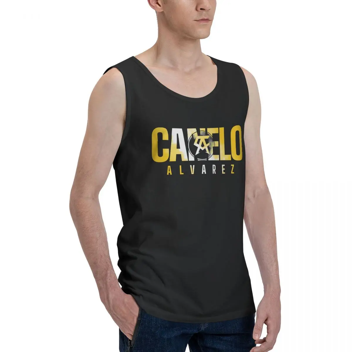 

Canelos Alvarez New Active Men's Tank Top Shirt fisticuffs Vest Men set Humor Graphic Novelty Sleeveless Garment