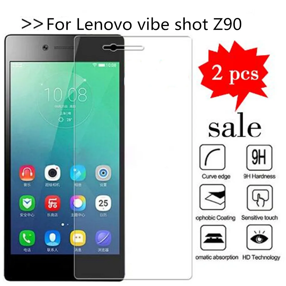 2 шт. стекло для Lenovo vibe shot Z90 защита экрана закаленное Z90-7 Z90a40 защитная пленка |