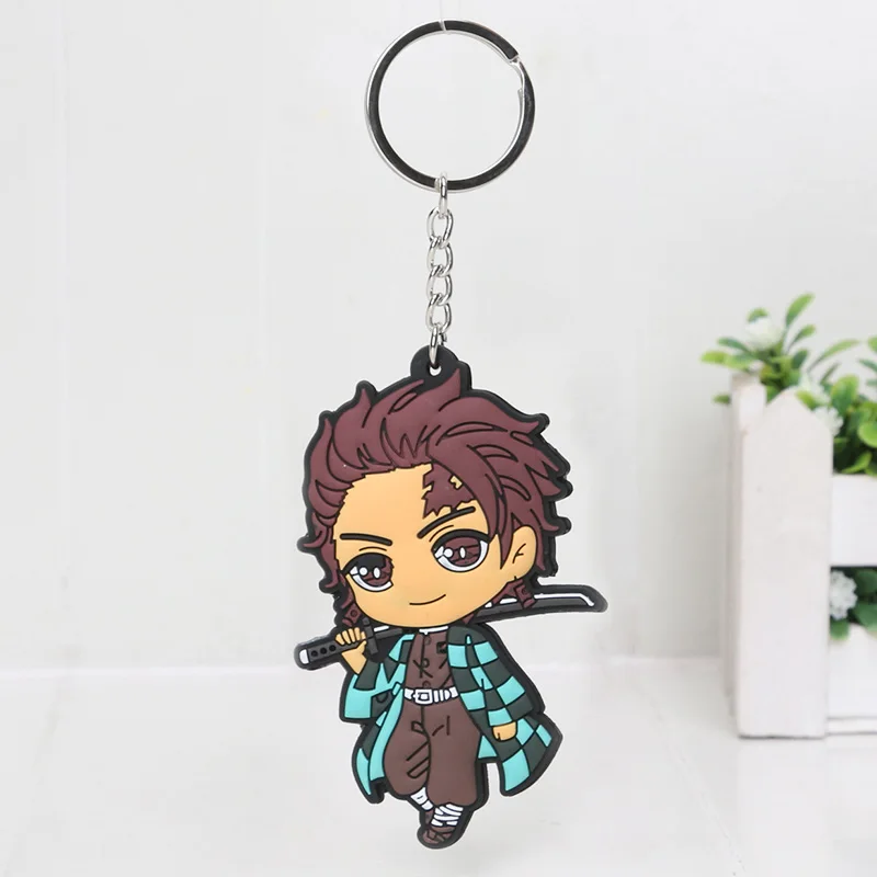 soft pvc 5 5,5-16 см Kimetsu no Yaiba акриловый демон убийца Kimetsu no Yaiba брелок Tanjirou Nezuko Kamado фигурка на акриловой подставке Рождество - Цвет: soft pvc 5