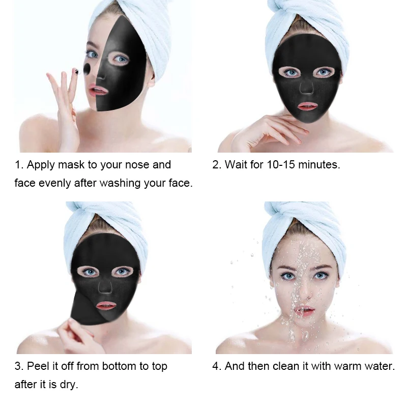 Sevich 5 шт./партия, маска для удаления угрей лица, уход за лицом, уголь, глубокое очищение для AcneScars