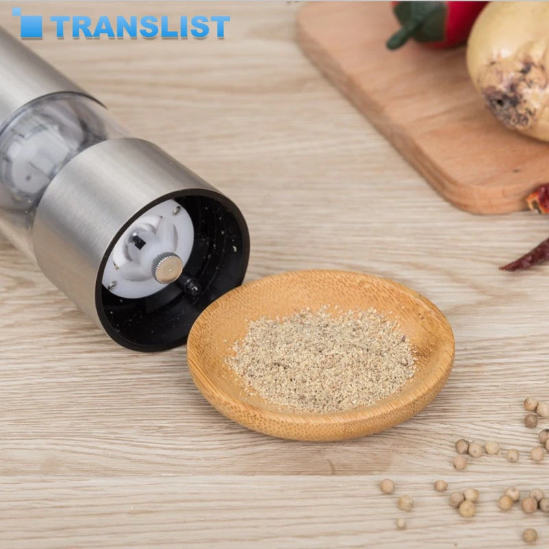 

Electric Salt and Pepper Grinder Mill Stainless Steel Pepper Spices Mill Cutter Kitchen Seasoning Tools Accessories for Cooking