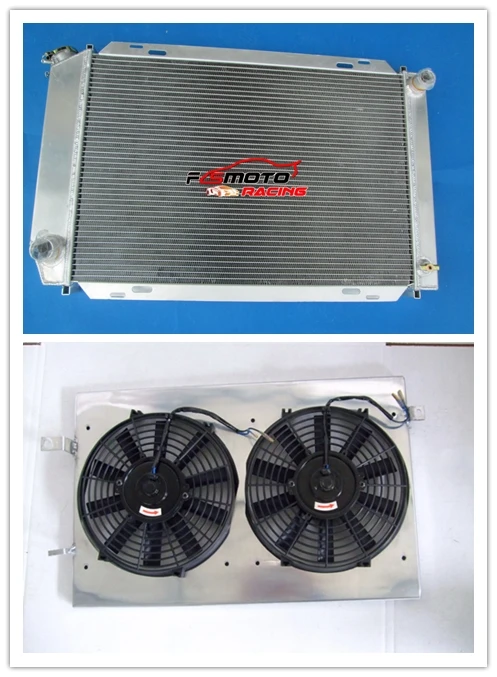 Полностью алюминиевый радиатор + кожух вентилятор для Ford Mustang GT / LX 5.0L V8 302 1979-1993 83 82