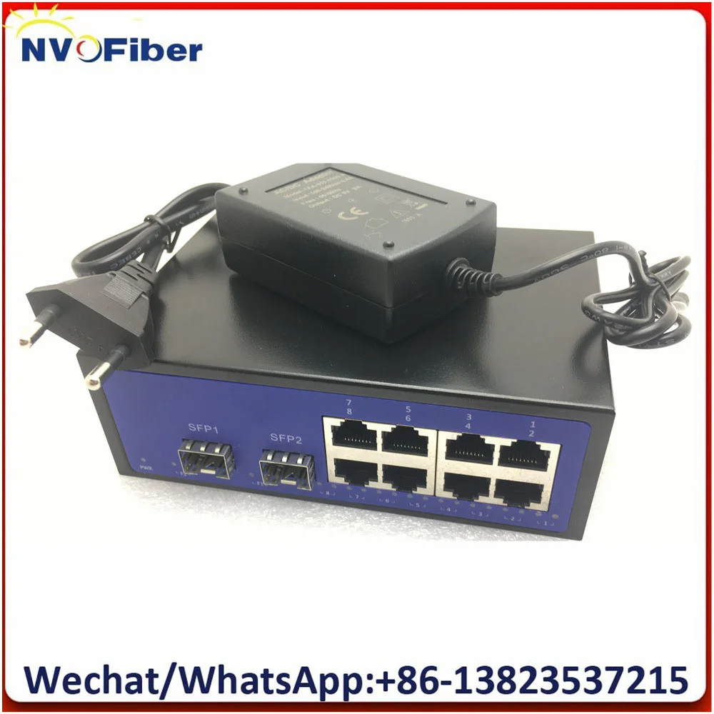 10/100 базовый волоконно-Ethernet медиа трансивер 100 Мбит/с Megabit 2SFP 8RJ45