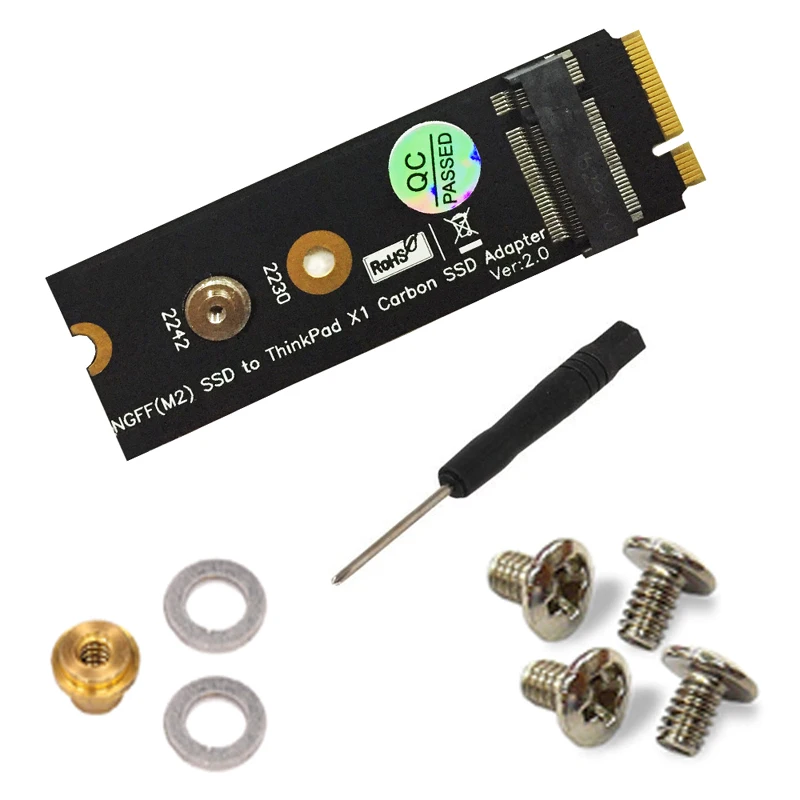 

Адаптер M.2 NGFF SATA-Bus KEY B SSD HDD, Райзер 20 + 6 контактов, карта преобразователя SSD для Lenovo Thinkpad X1 Carbon Support 2230, 2242 Мбит/с