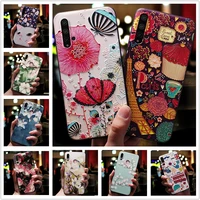 for Huawei Y9s case Floral Emboss Soft silicon Phone Back Cover for Huawei Y9a Y8P Y6P Y5P Y8S Y6S Y7P Protect Cases Bumper