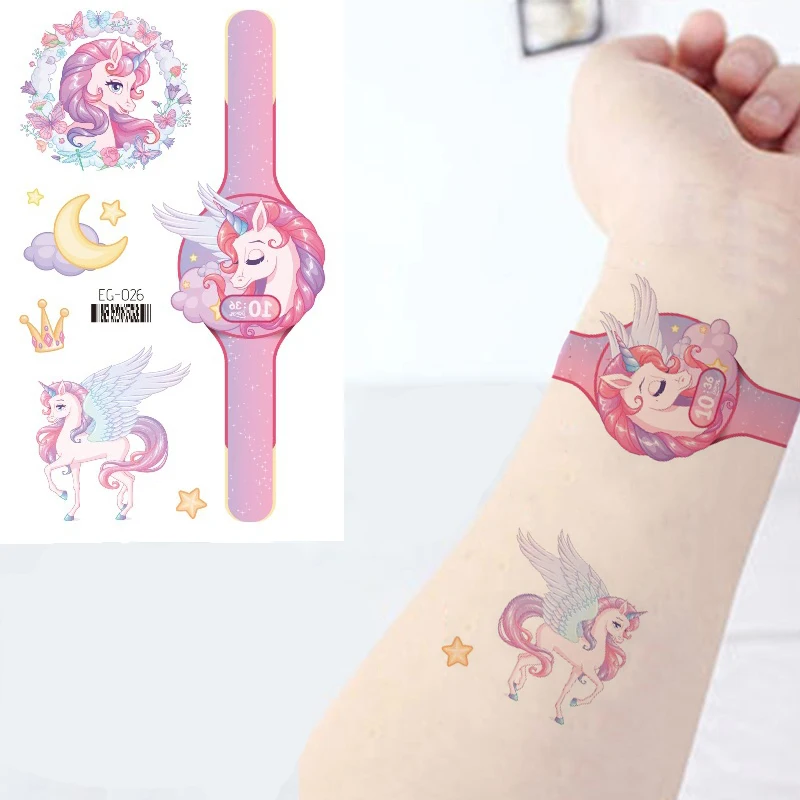

2022 милая искусственная временная татуировка, наклейка для детей, подарок для девочек, водонепроницаемая татуировка, искусственная татуиро...