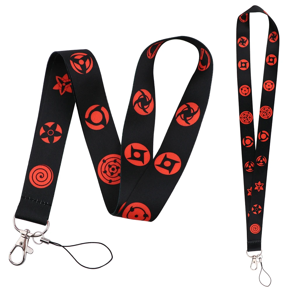 

YQ720 Anime Lanyard Cell Phone Strap U Disk ID Card Holder Camera Neck Strap Key Ring Anti-lost Rope Keychains Jewelry Accessory