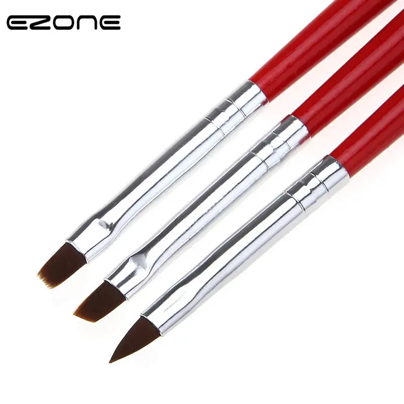 

Кисти для рисования EZONE, нейлоновые, разной формы, 3 шт.