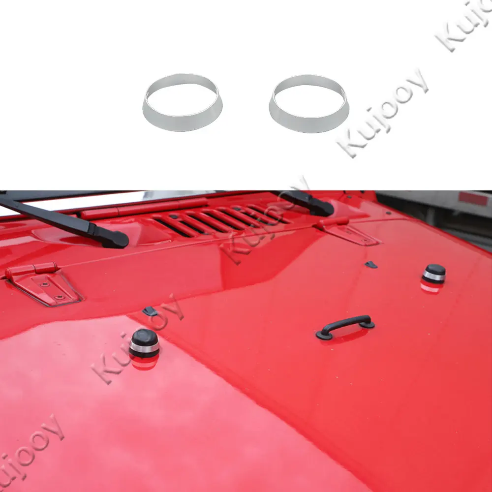 

Передняя крышка пластиковое кольцо Наклейка декоративная рамка отделка для Jeep Wrangler JK 2007-2017 аксессуары для стайлинга автомобиля