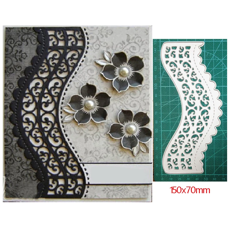 

Metal Cutting Dies Cut Die Mold Lace Strip Fence Border Decoration Scrapbook Dies Knife Mould Bade Punch Stencils Dies New 2021