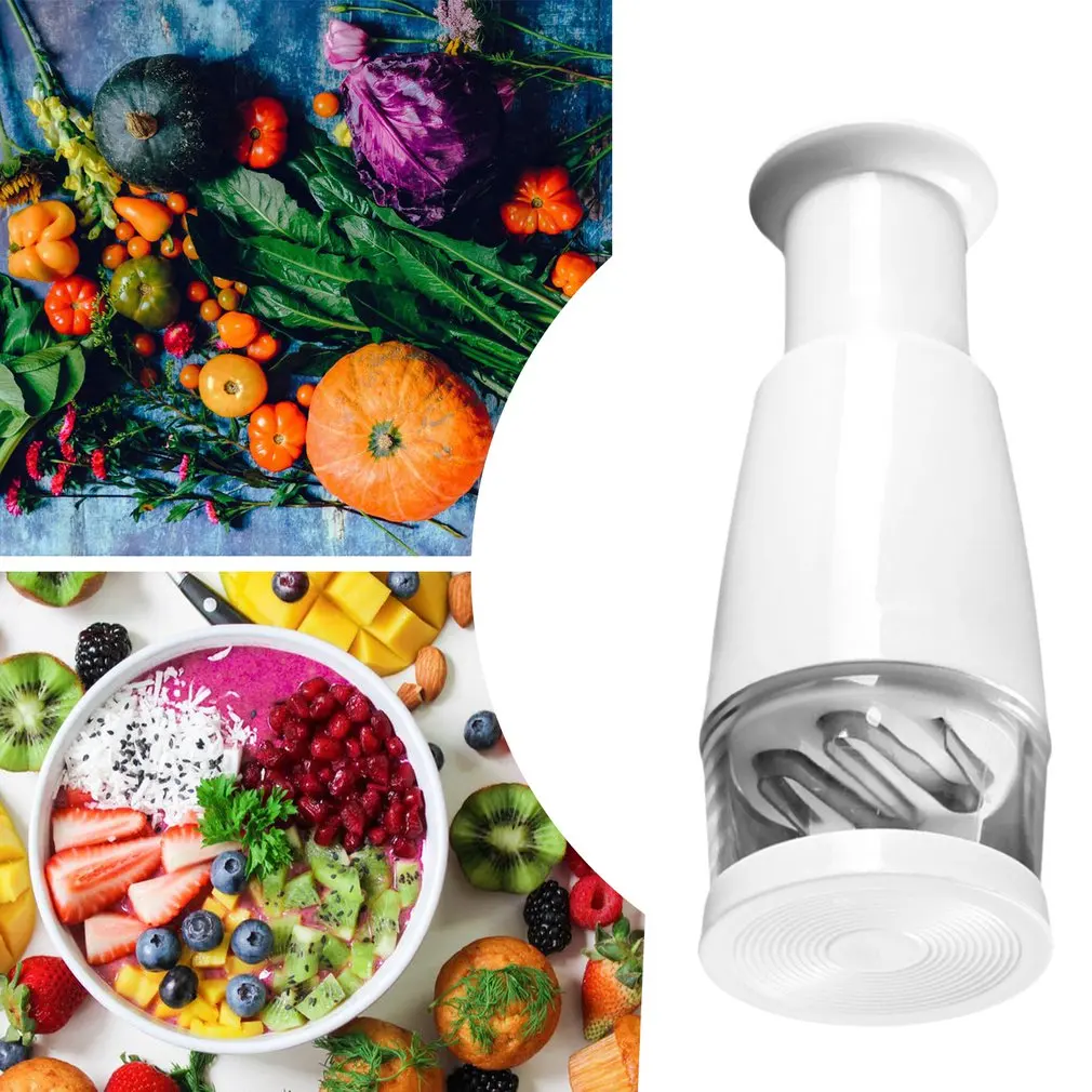 

Kitchen Press Slicer Peeler Vegetable Garlic Onion Semi-automatic Stainless Steel Chopping Knife Simple Cooking Tool