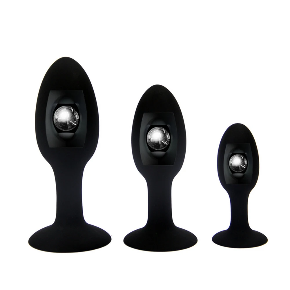 Анальная пробка VETIRY внутри металлический шарик эротическая массажер простаты