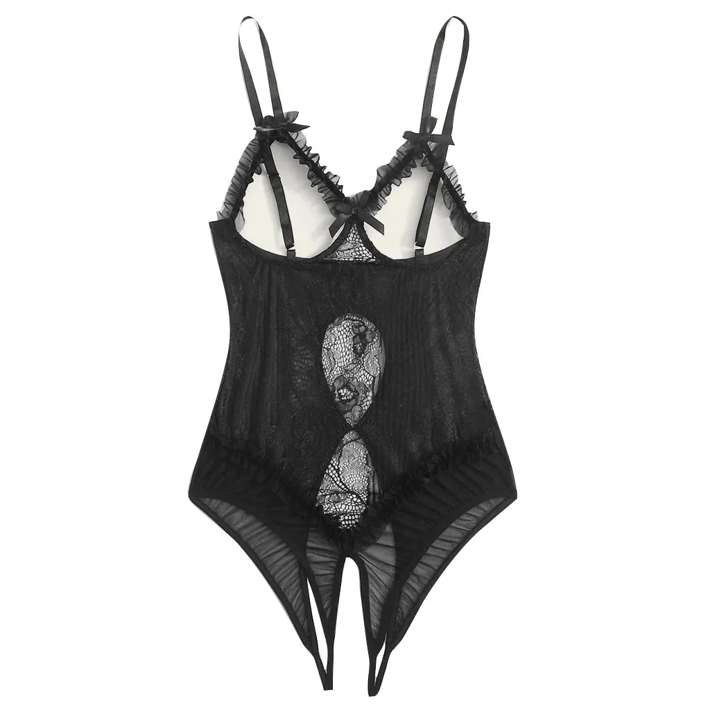 Erotic Underwear Women Sexy Bodysuit Transparent Lace Backless Bust Sleepwear Lingerie For Adult Woman | Тематическая одежда и