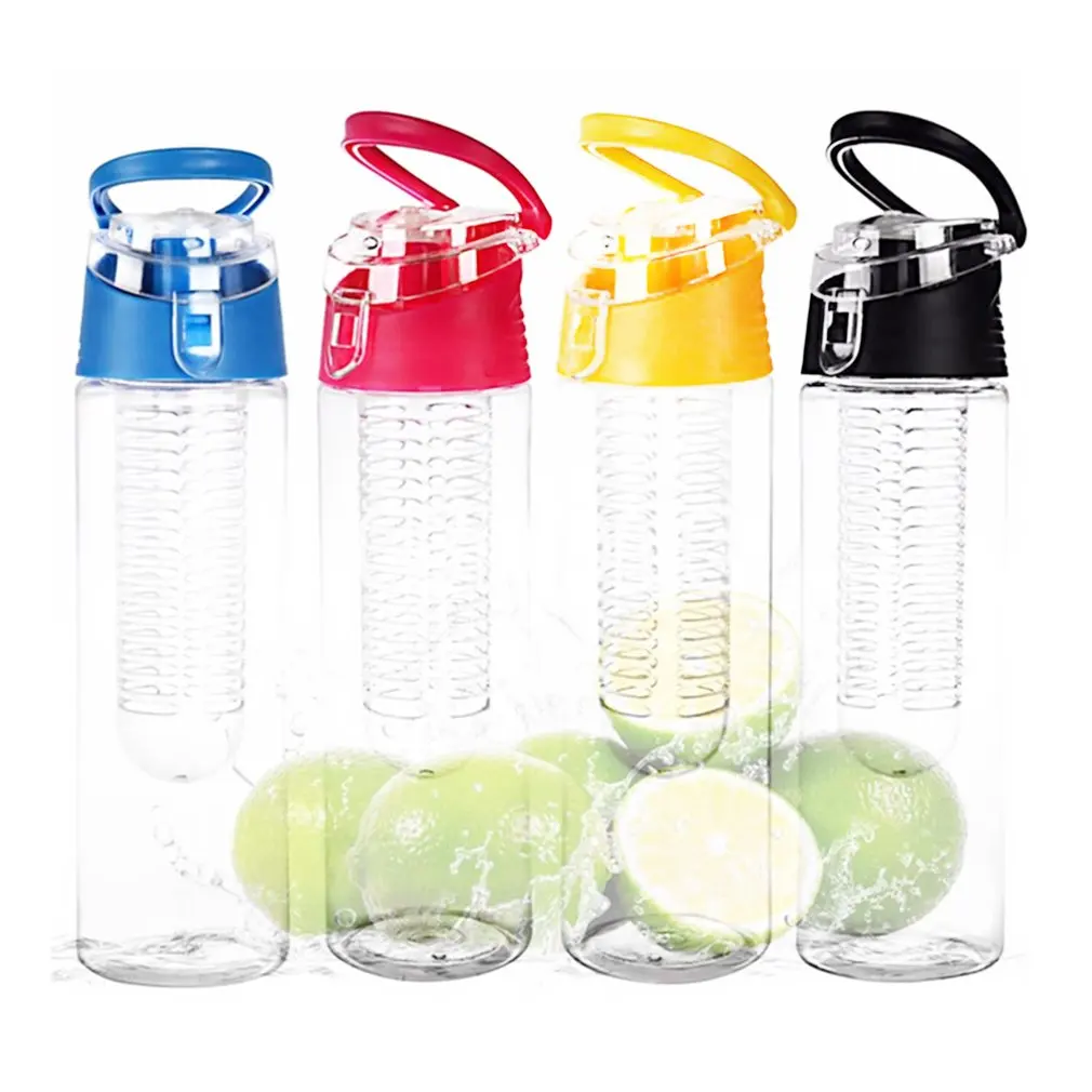 Compact Size 800ML Sports Travel Running Fruit Infusing Infuser Water Lemon Juice Health Bottle |
