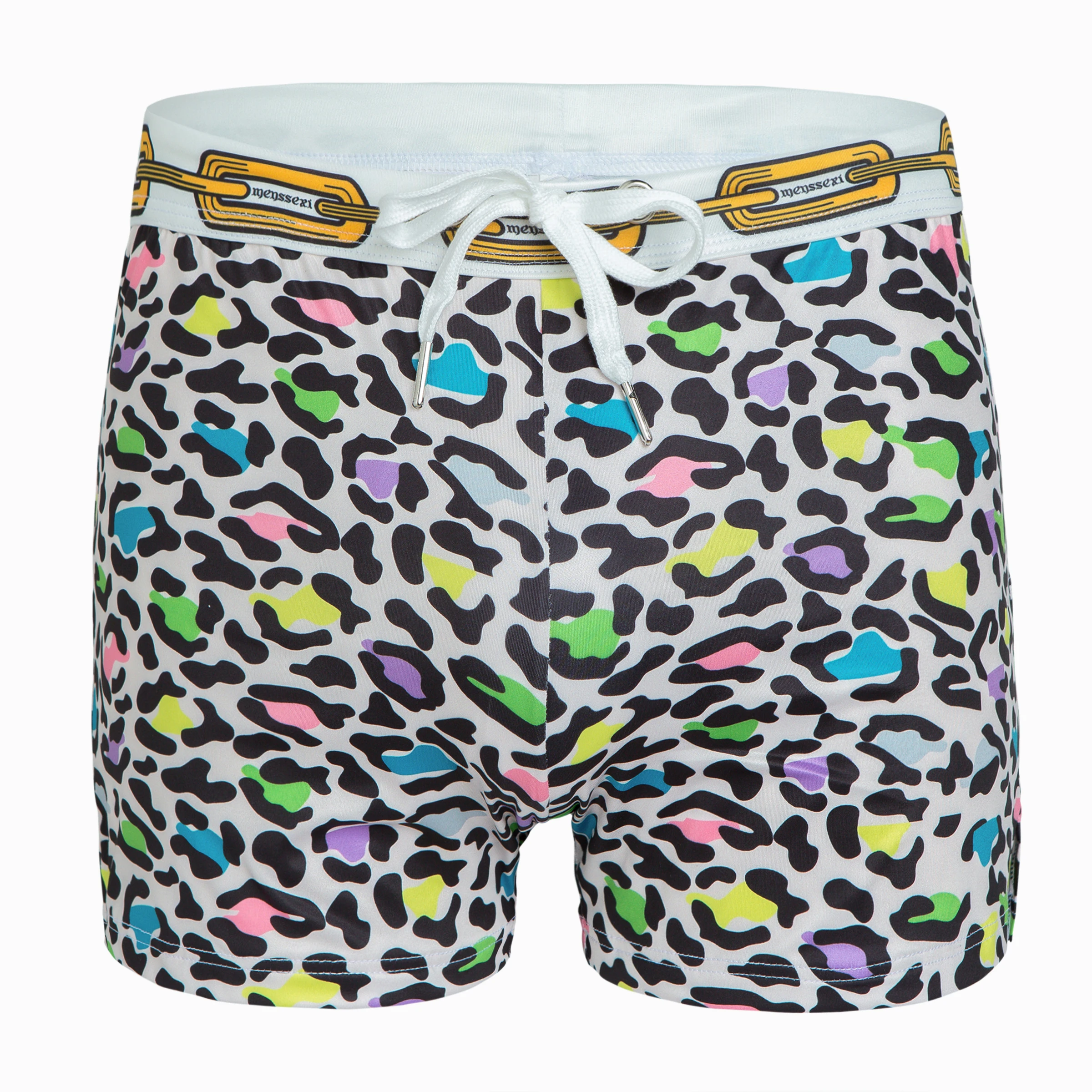 MENSSEXI Swimsuit 2021 Men's Swim Trunks Elastic Waist Summer Surf Beach Shorts Drawstring Pants Swimwear Burkini 8 Styles 