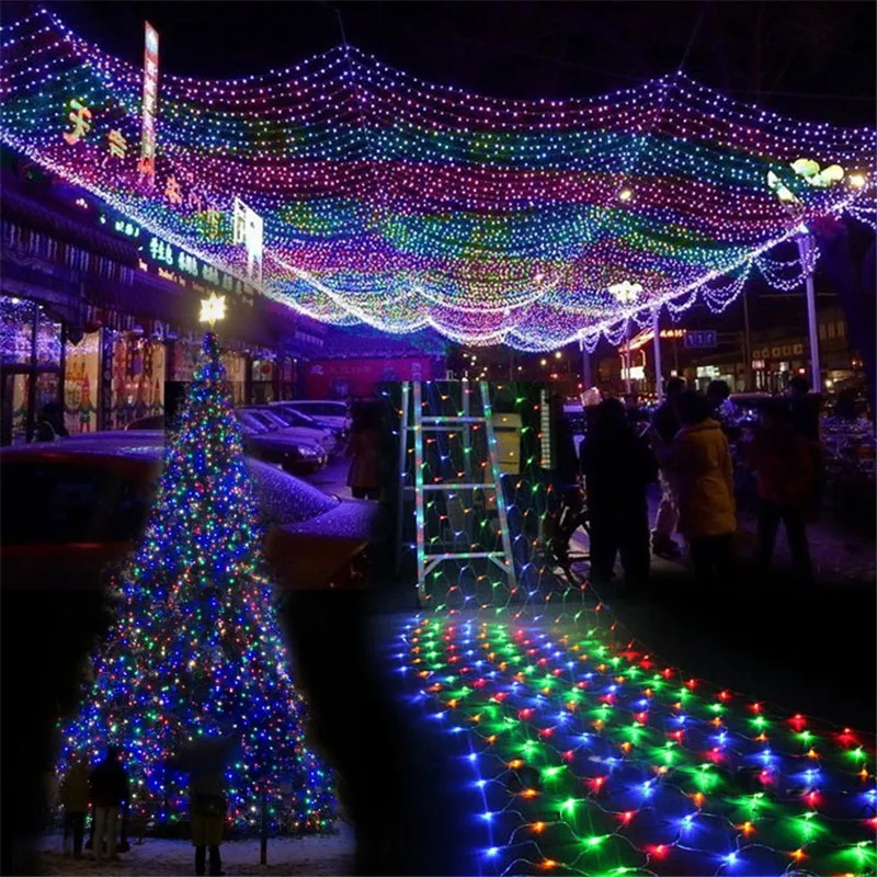 4 5 м * 1 300LED сетка сказочные огни мерцающее освещение Рождественская Свадебная