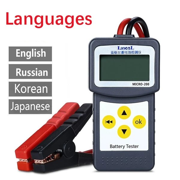 Edition A LANCOL Micro-200 12 в автомобильный аккумулятор тестер SAE CCA диагностический инструмент цифровой анализатор батареи - Цвет: Edition A