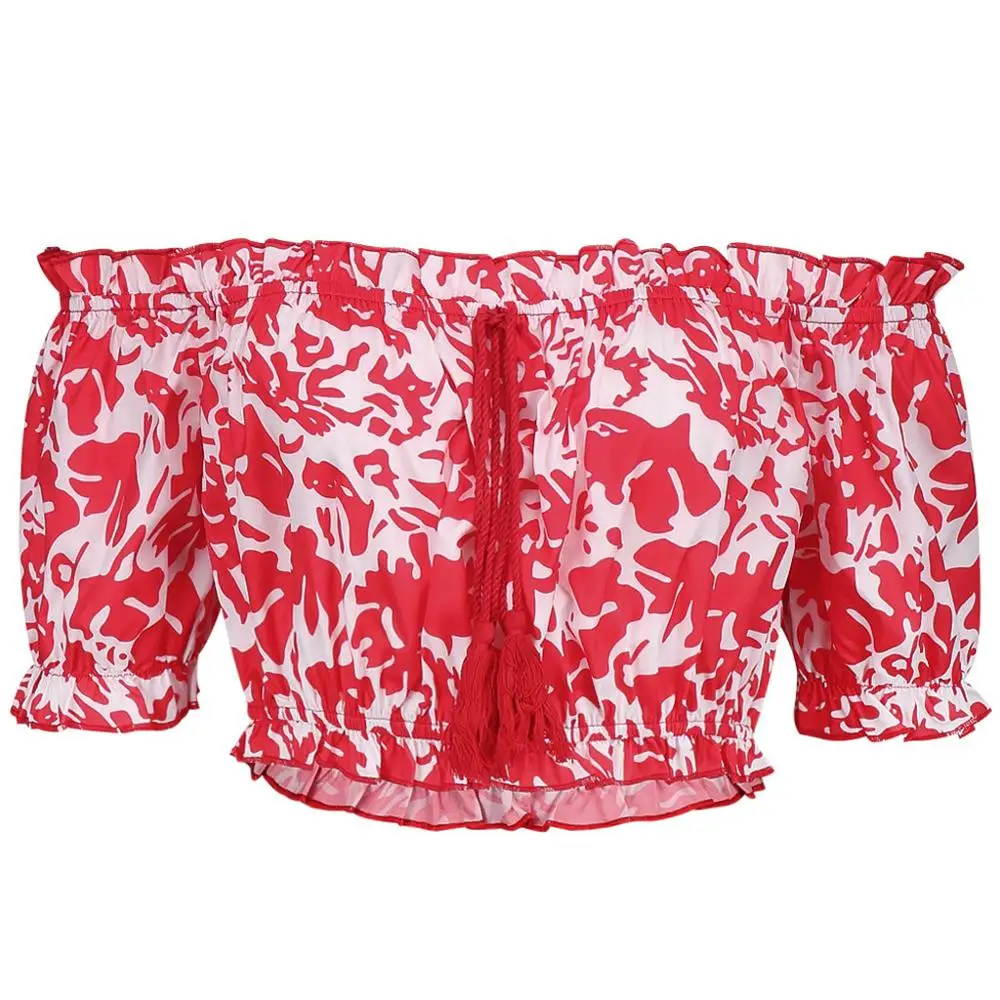 Женский летний Повседневный Топ с цветочным принтом|Майки| |