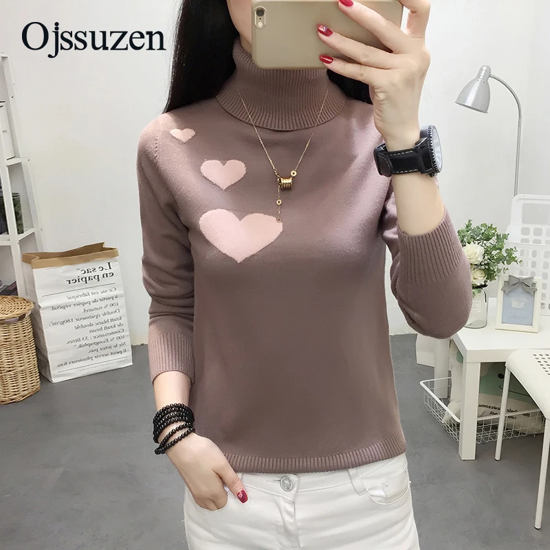 Толстые женские зимние свитера белые пуловеры с высоким воротом джемперы