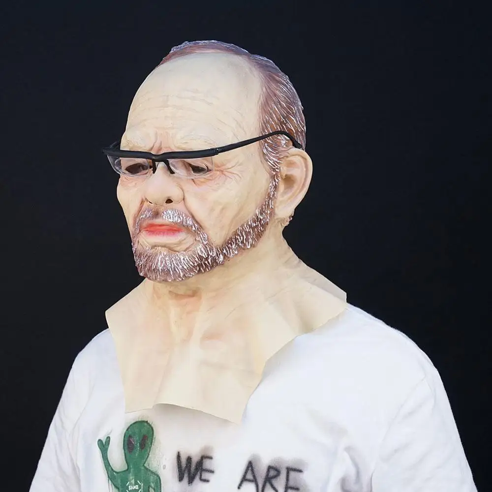 1 шт. страшная маска для стариков Косплей латексная на всю голову Хэллоуин