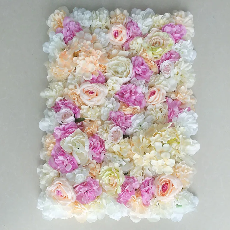 

New Artificial Flower Plant Fake Rose Silk Flower Wall Home Decor Flower Wall Wedding Mariage Party Graden Office Decor
