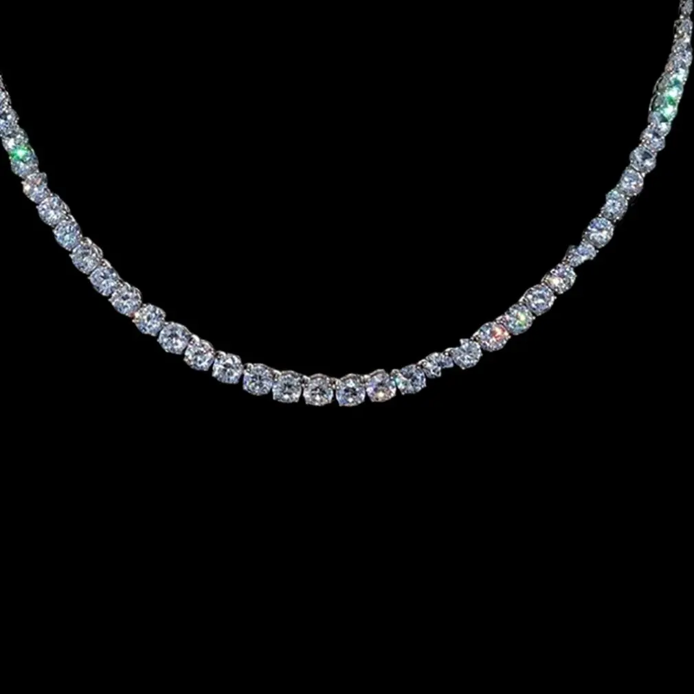 Мужское ожерелье в стиле хип-хоп 1 ряд подвеска из алмазного сплава со стразами