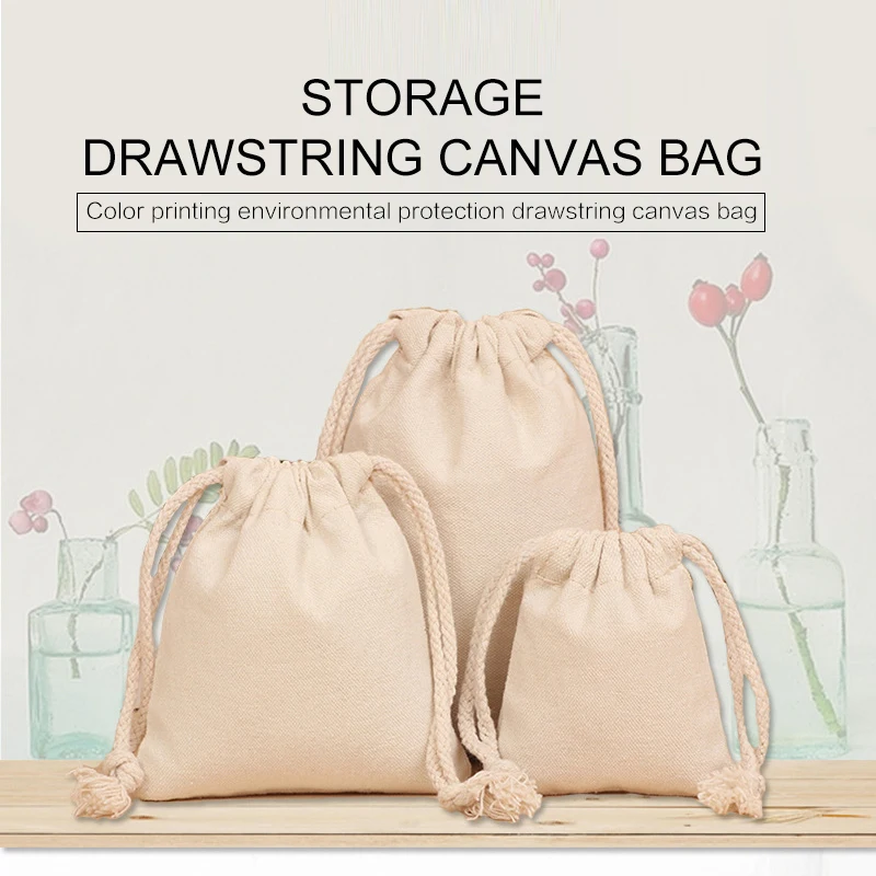 Несколько размеров хлопок шнурок пыли Рождественский подарок мешок Санта Одежда