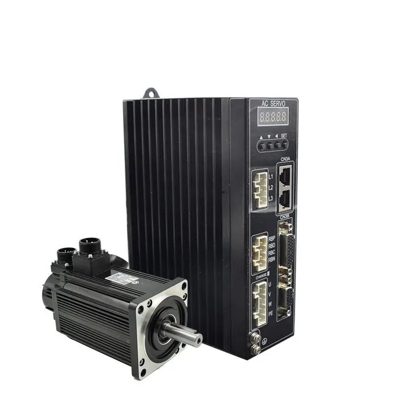 

Professional 200W 220V AC Servo Motor for CNC Controller and matched servo driver total AC solution