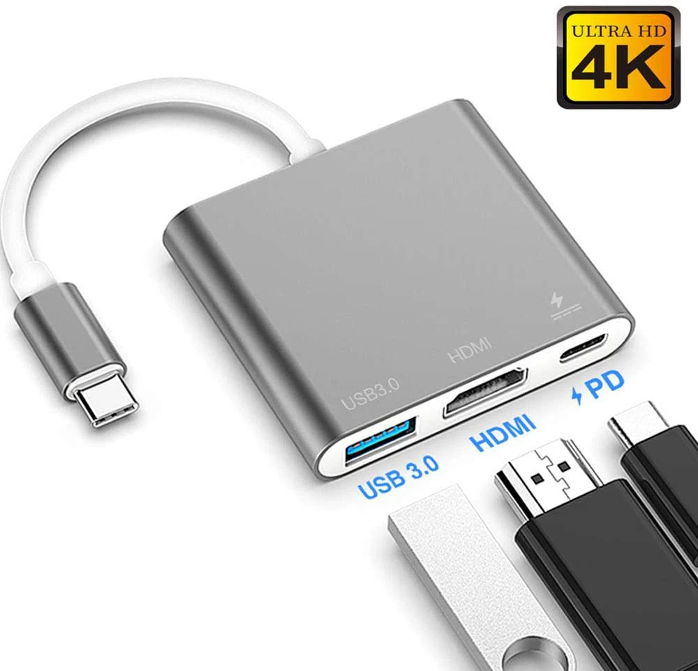 USB 3.1 Type-C Hub to RJ45 4K HDMI Adapter Thunderbolt 3 USB C Hub 3.0 VGA TF SD Reader Slot PD For MacBook Pro Air 13 2020 M1 images - 6