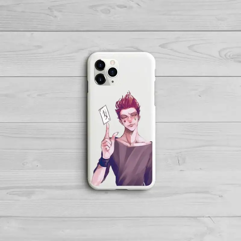 

Hisoka hunter x hunter Phone Case Candy Color White for iPhone 11 pro XS MAX 8 7 6 6S Plus X 5S SE 2020 XR