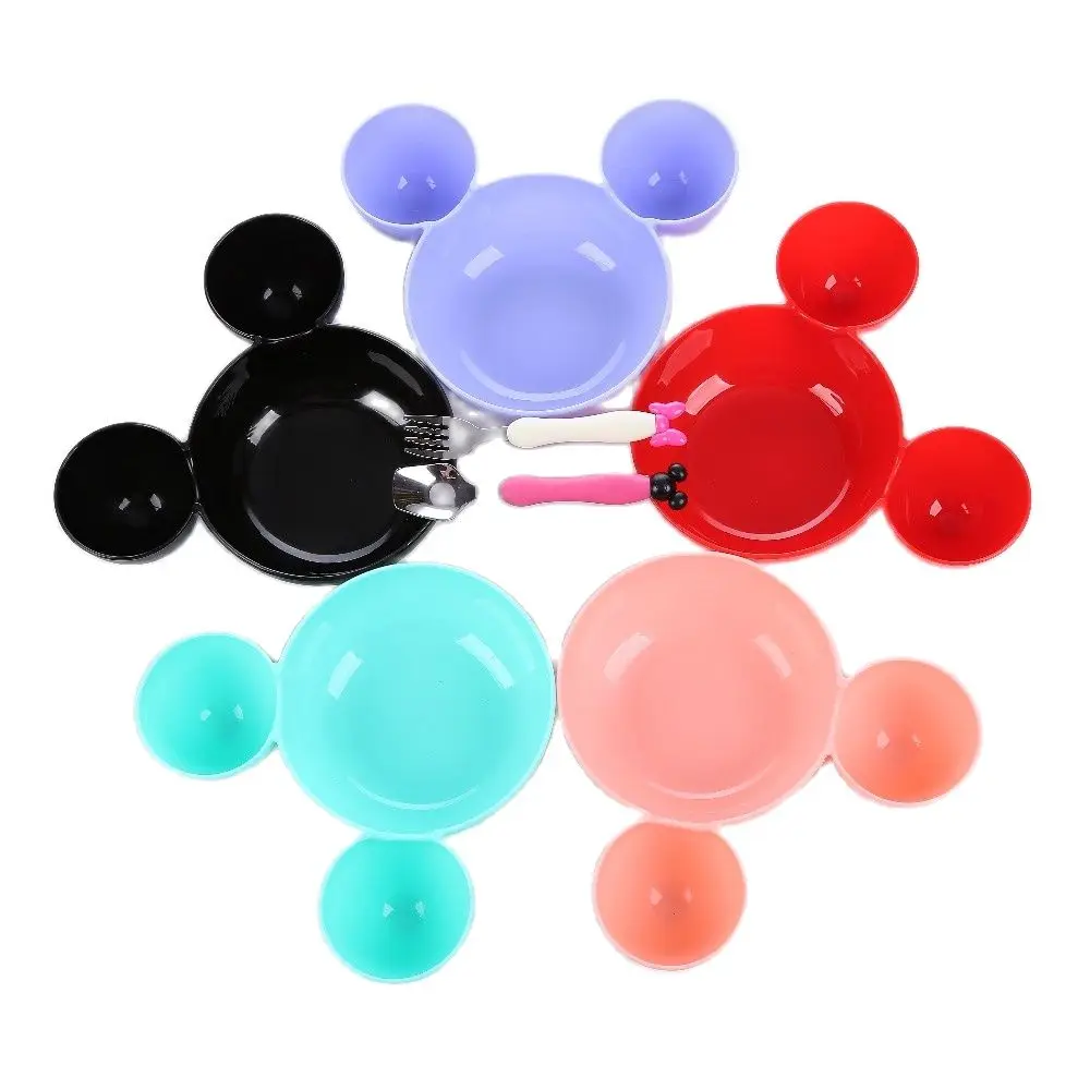 Милая Детская миска с мультяшным Микки для кормления ребенка контейнер еды