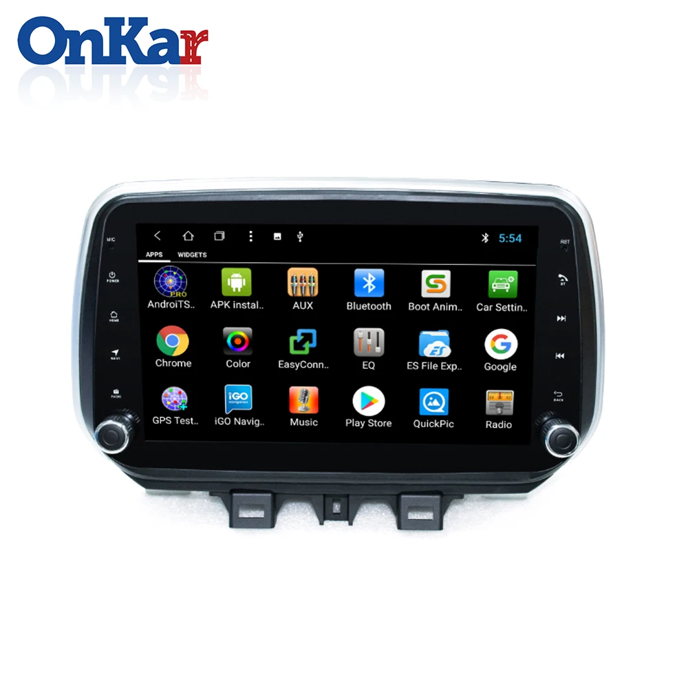ONKAR Автомобильный gps радио для hyundai Tucson ix35 с Android Восьмиядерный 9,0 Система Автомобильный мультимедийный gps навигация Радио Bluetooth