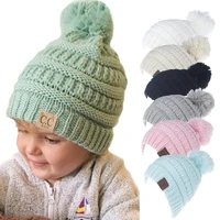 knitted kids beanie cap infant boy girl hat warm children baby autumn winter girls hat for kids toddler bonnet cap 1 8 years old