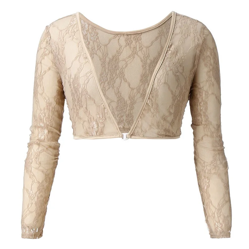 Lace beige Женский бесшовный топ для коррекции фигуры с обеих сторон размера плюс, сетчатый бесшовный облегающий Топ, облегающий верх, рубашка, блузки, черный, белый, синий цвет - Цвет: Lace beige