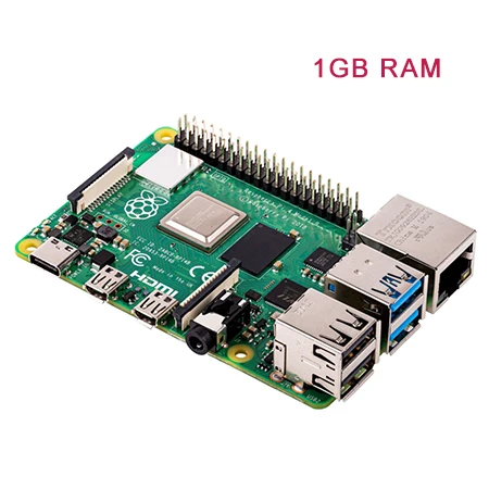 1GB RAM Последние Raspberry Pi 4 Model B с 1/2/4GB Оперативная память BCM2711 Quad core Cortex-A72 ARM v8 1,5 ГГц Поддержка 2,4/5,0 ГГц WI-FI Bluetooth 5,0 - Комплект: 1GB RAM