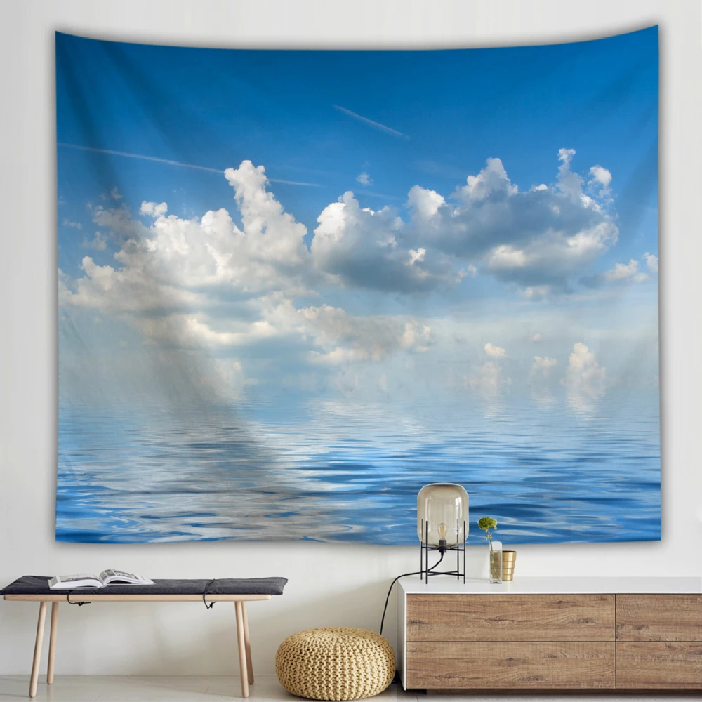 Конфетный небесно Розовый Настенный Гобелен из ткани тонкий полиэстер 3D