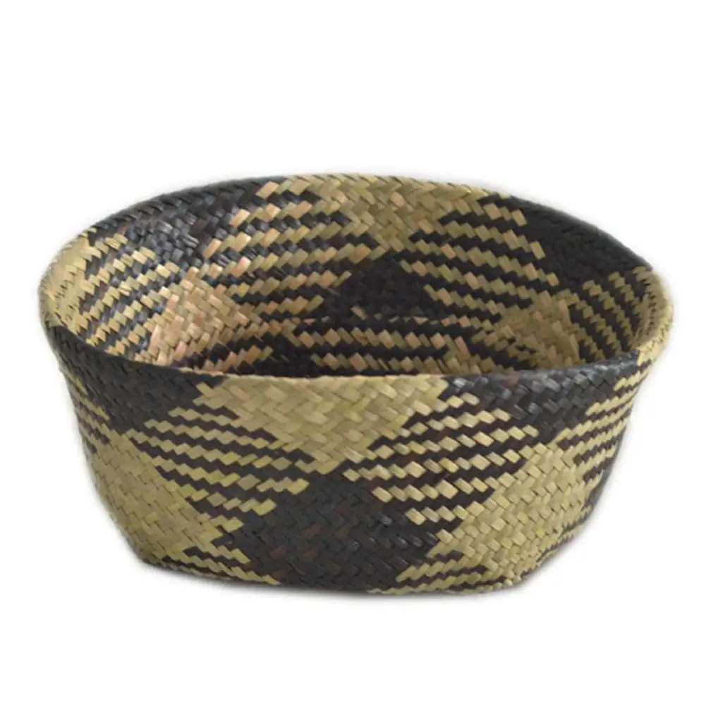 Плетеная корзина из морских водорослей складная грязное домашнее хранилище