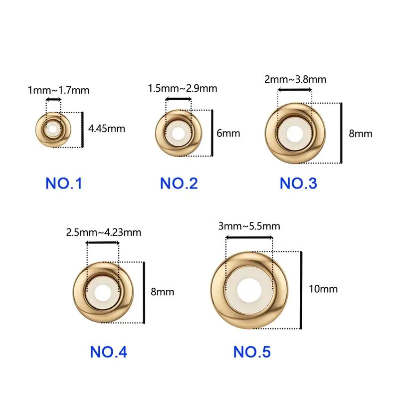 

10pcs Stainless Steel Round Beads Silicone Rubber Smooth Spacer Stopper Beads Fit Pandora Bracelet Bangle DIY Jewelry Bead Charm