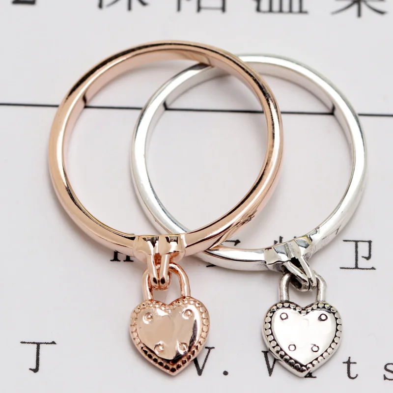 

Кольцо женское, в форме сердца, розовое, серебристое