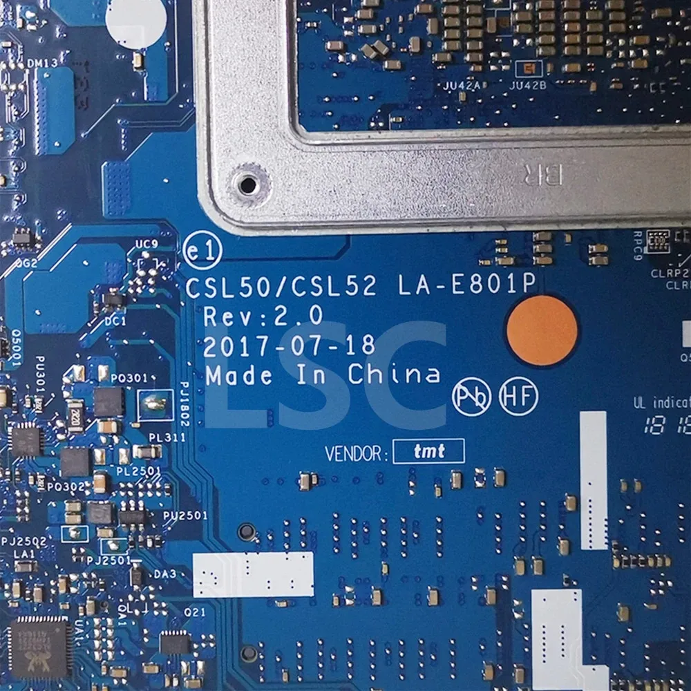 Оригинальная материнская плата для ноутбука HP 250 G6 15-BS с SR352 i5-7200u 926247-601 926247-001