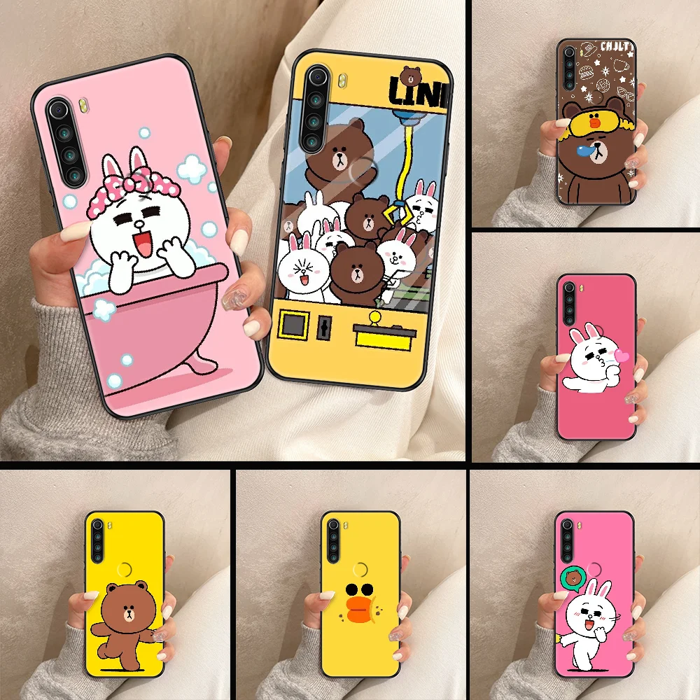 

Sally Cony brown Phone case For Xiaomi Redmi Note 7 7A 8 8T 9 9A 9S 10 K30 Pro Ultra black luxury waterproof pretty coque trend