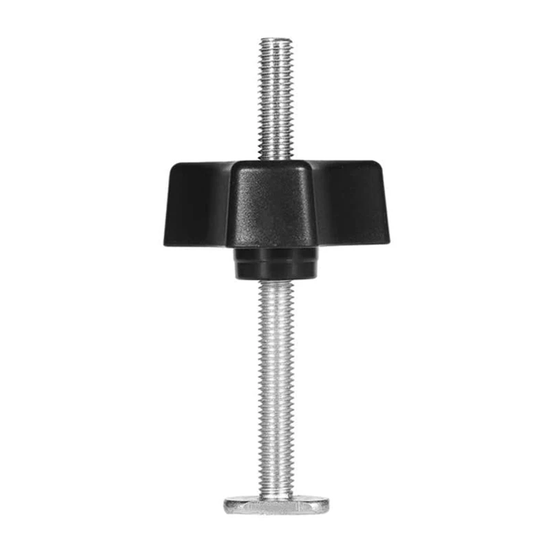 

2 Set T Screw and M8 Plastic Handle,Metal Quick Acting Hold Down Clamp Set for T-Slot T-Track DIY Woodworking Tool