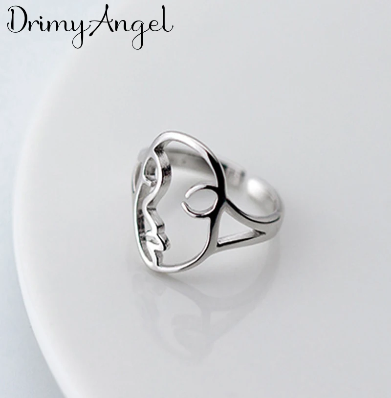 Богемный серебристый цвет маска для лица кольца мужчин и женщин обручальные